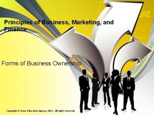 Principles of Business Marketing and Finance Forms of