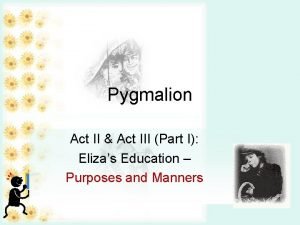 Pygmalion act 3 summary