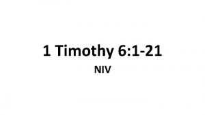 1 timothy 1 niv