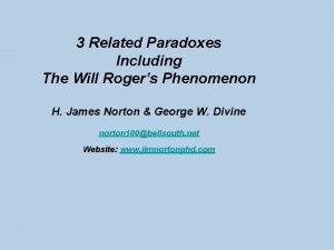 Will rogers phenomenon definition