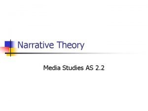 Narrative in media studies