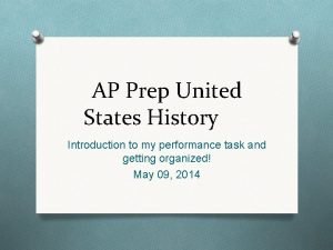 AP Prep United States History Introduction to my