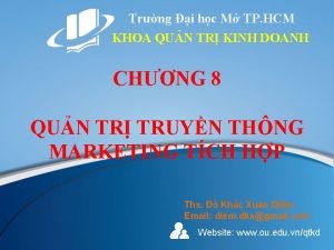 Trng i hc M TP HCM KHOA QUN