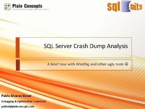 Sql server crash dump analysis