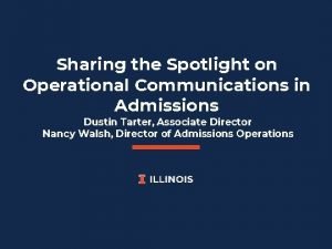 What is operational communication