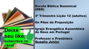 Escola Bblica Dominical EBD 3 Trimestre Lio 12