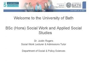 www bath ac uksps Welcome to the University
