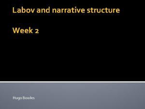 Labov story structure
