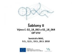 ablony II Vzva 0218063 a 0218064 OP VVV