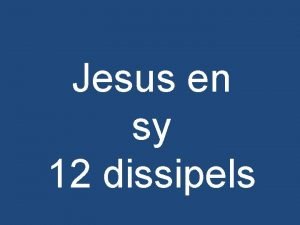 Name van die 12 dissipels