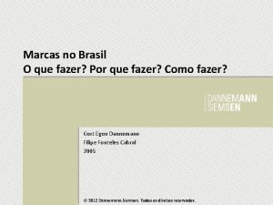 Marcas no Brasil O que fazer Por que