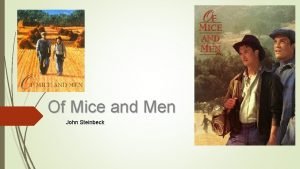 Of mice and men death