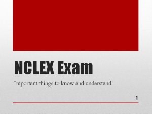 Nclex style questions examples Nclex style questions examples