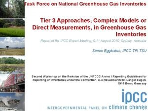 Task Force on National Greenhouse Gas Inventories Tier