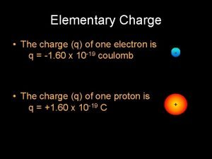 What is the charge of an electron