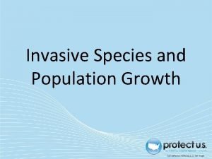 Invasive species exponential growth