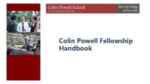 Colin powell scholarship