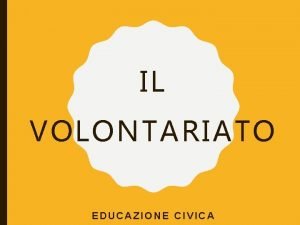Terzo settore