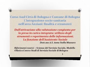 Corso Ausl Citt di Bologna e Comune di