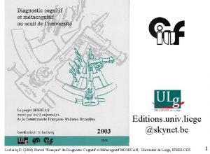 2003 Editions univ liege skynet be Leclercq D