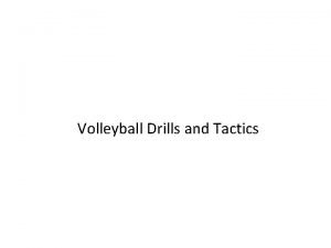 Volleyball tactics and strategies