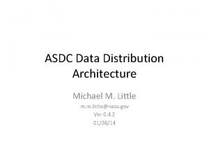 Data distribution architecture