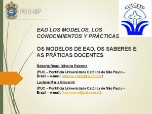 EAD LOS MODELOS LOS CONOCIMIENTOS Y PRCTICAS OS