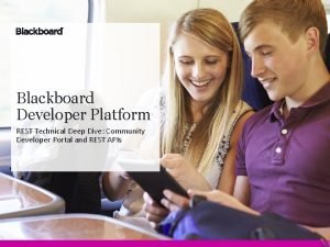 Blackboard developer portal