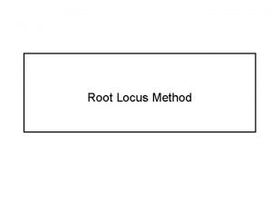 Define root locus