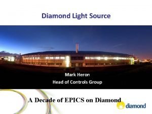 Diamond Light Source Mark Heron Head of Controls