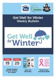 Get Well for Winter Weekly Bulletin Weekly timetable