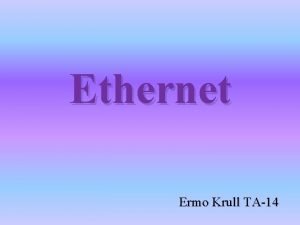 Ethernet Ermo Krull TA14 Ethernet v Kohtvrk joonis