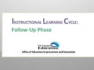 Instructional learning cycle