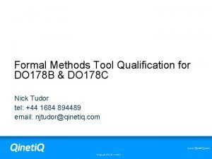 Tool qualification do 178