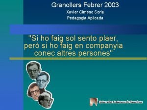 Xavier gimeno