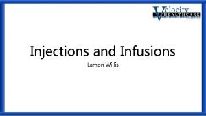 Infusion hierarchy Infusion hierarchy