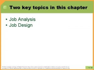 Ksao job analysis example