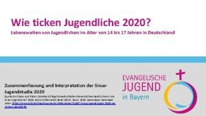 Wie ticken Jugendliche 2020 Lebenswelten von Jugendlichen im