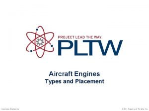 Aircraft engine placement