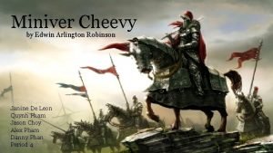 Miniver cheevy meaning