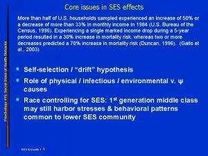 Psychology 415 Social Basis of Health Behavior Core