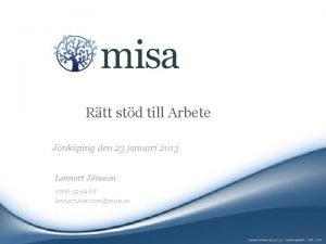 Rtt std till Arbete Jnkping den 23 januari