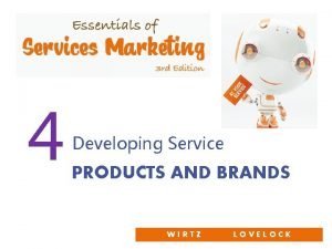 Developing service products and brands