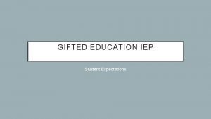 Gifted iep goals Gifted iep goals