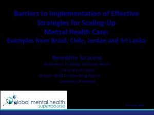 Barriers to Implementation of Effective Strategies for ScalingUp