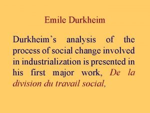 Durkheim anomie
