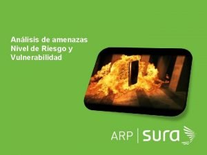 Anlisis de amenazas Nivel de Riesgo y Vulnerabilidad