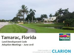 Tamarac zoning map