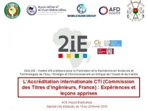 CEA2 i E Centre dExcellence pour la Formation