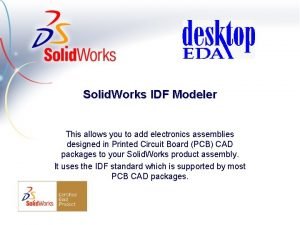 Idf modeler